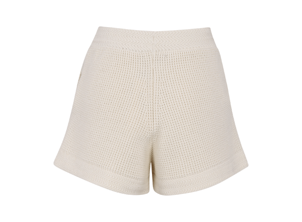 Nadia Shorts Cream M Cotton knit shorts 