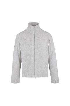 Pierre Cardigan Teddy knit zip cardigan