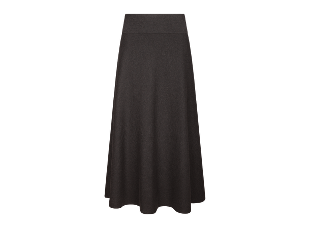 Sally Skirt Dark Brown S Long knit skirt 