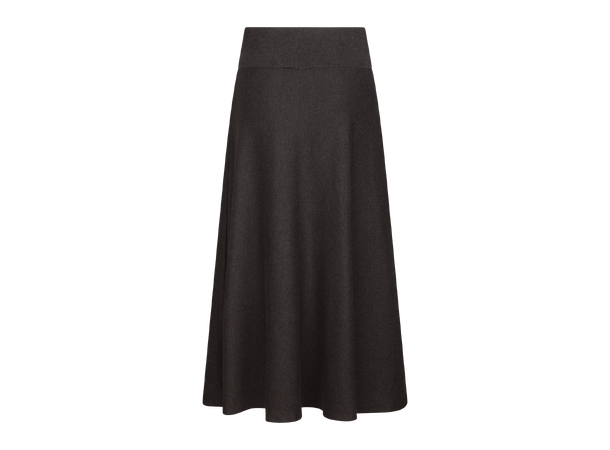 Sally Skirt Dark Brown S Long knit skirt 