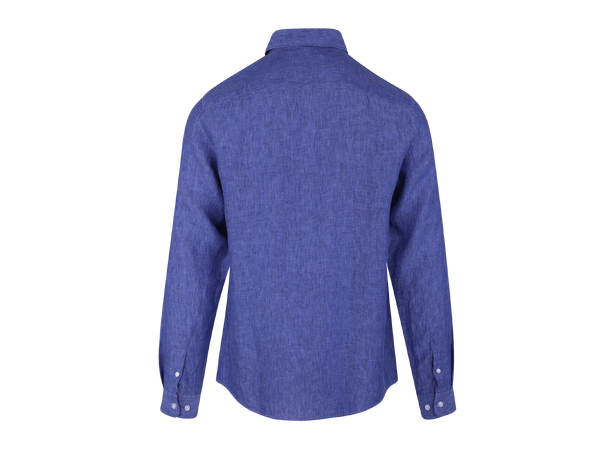 Salvatore LS Shirt Blue M Wide spread LS linen shirt 