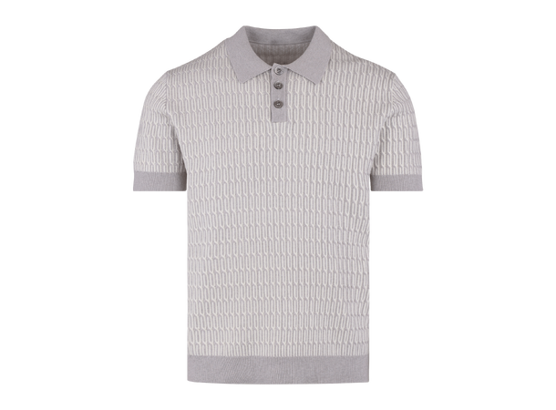 Santino Pique Light Grey S Cable knit zip pique 