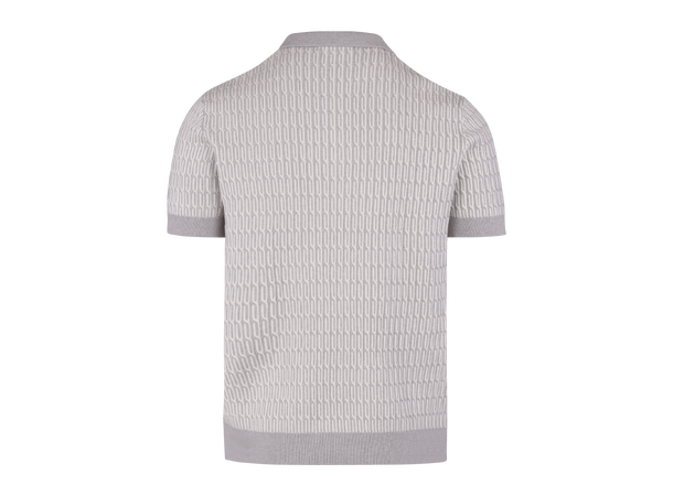 Santino Pique Light Grey S Cable knit zip pique 