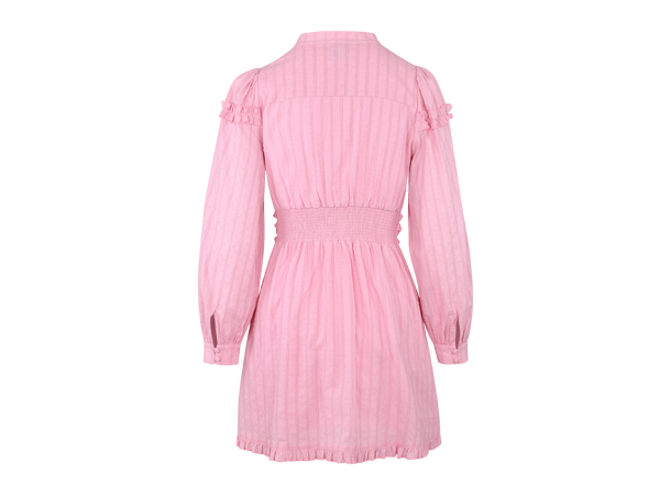 Selene Dress Pink M Ruffle cotton dress 