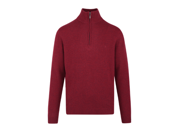 Tommi Half-zip Wine L Lambswool half-zip sweater 