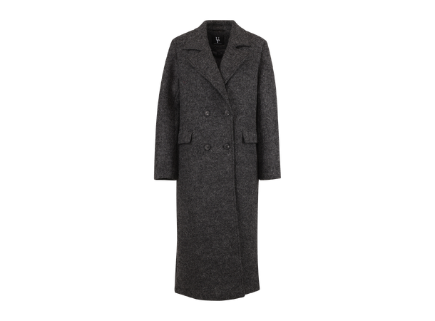 Xandra Coat Charcoal M Boiled wool coat - Urban Pioneers AS