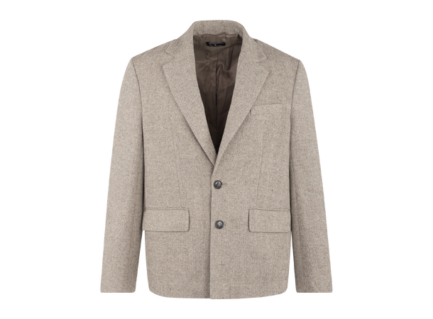 Zergie Blazer Brown M Herringbone wool blazer 