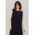 Elisa Top Dark Navy S Plissé top 