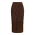 Brianna Suede Skirt Chocolate Brown S Goat suede maxi skirt 