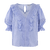 Caressa Top Vista Blue M Crinkle cotton blouse 