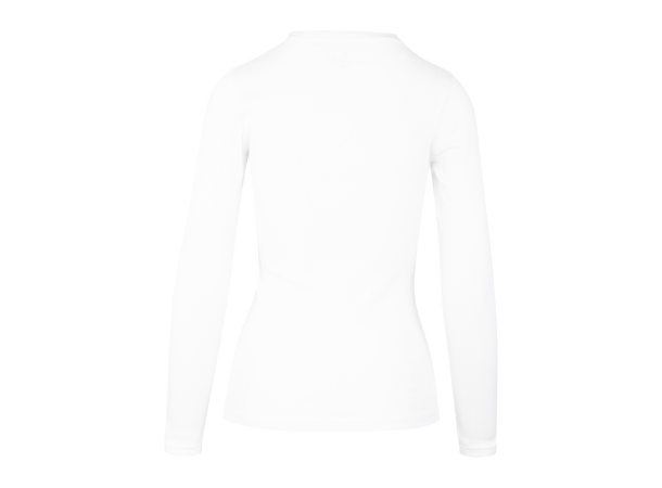 Bibi Top LS White S Organic LS rib top 