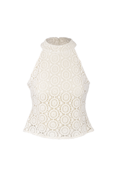 Bloom Top Crochet halter-neck
