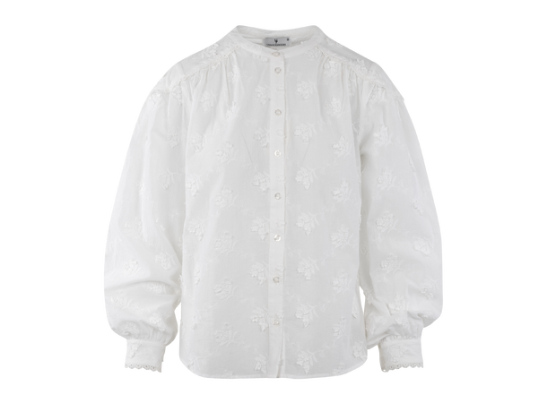 Chanel Shirt White S 3D embroidery shirt 