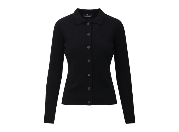 Chivas Cardigan Black XL Cashmere cardigan with pearl buttons 