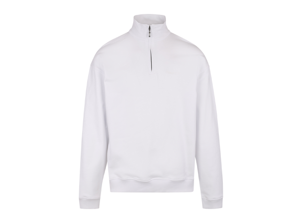 Chow Half-zip White M Vintage wash half-zip sweat 