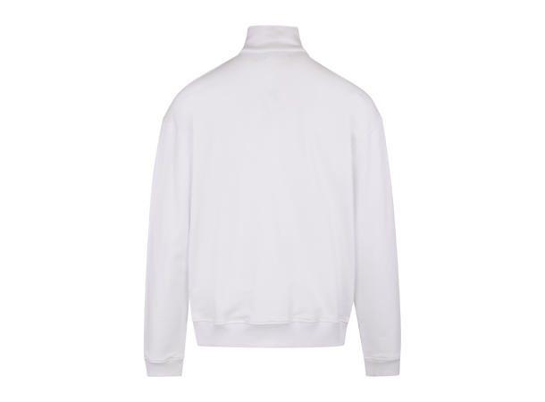 Chow Half-zip White M Vintage wash half-zip sweat 