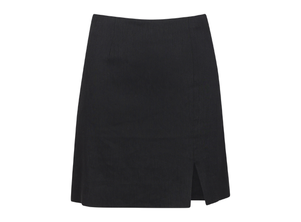 Christina Skirt Black M Linen mini skirt 