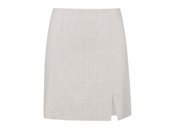 Christina Skirt Sand M Linen mini skirt 