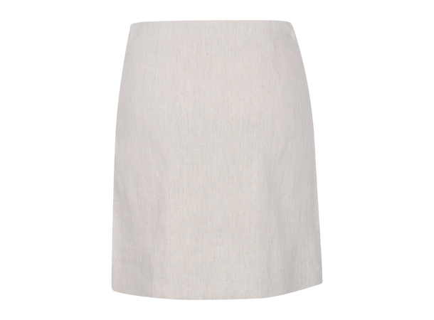 Christina Skirt Sand M Linen mini skirt 