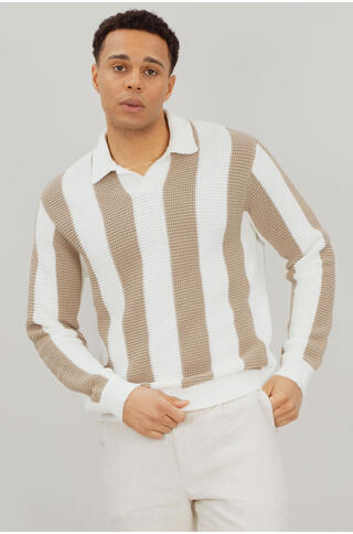 Claude Sweater Structure block stripe sweater