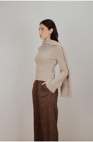 Dakota Sweater Merino rib sweater