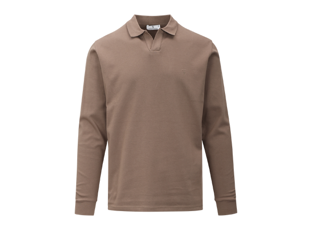 Dani LS Pique Chocolate Chip XXL Interlock LS polo pique 