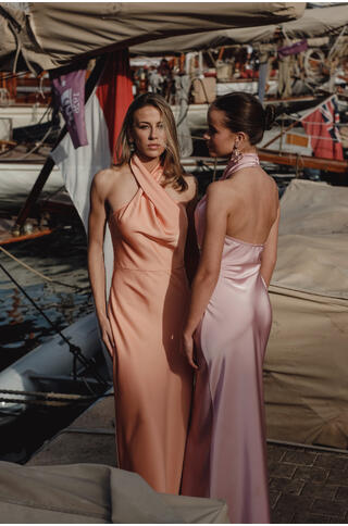 Dolores Dress Halter-neck maxi dress
