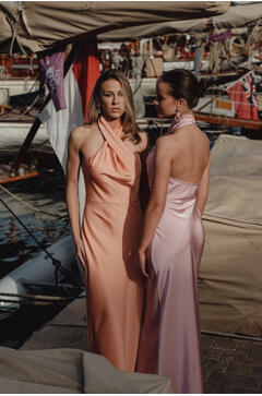 Dolores Dress Halter-neck maxi dress