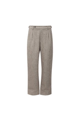 Dutta Pants Herringbone wool pants