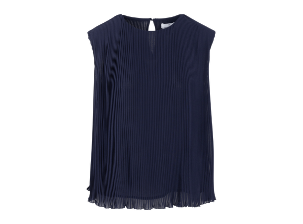 Elisa Top Dark Navy S Plissé top 