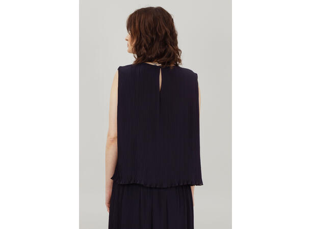 Elisa Top Dark Navy S Plissé top 