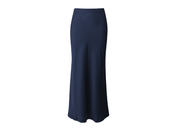 Gamma Skirt Dark Navy XS Maxi satin slip skirt 