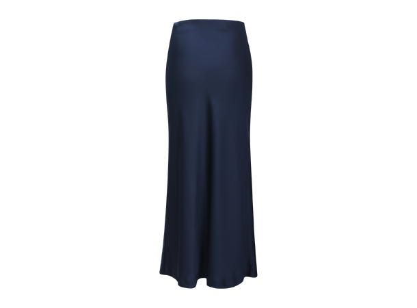 Gamma Skirt Dark Navy XS Maxi satin slip skirt 