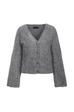 Hannah Cardigan Furry mohair cardigan