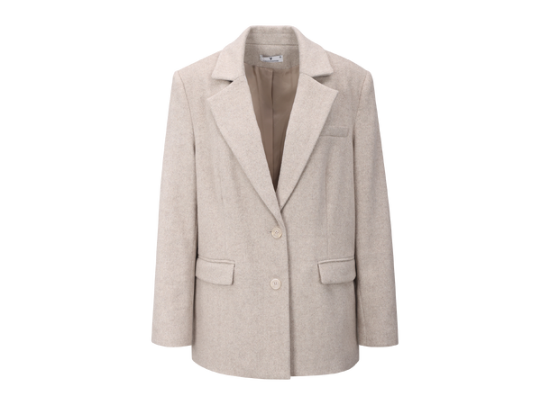 Hera Blazer Sand M Oversized wool blazer 