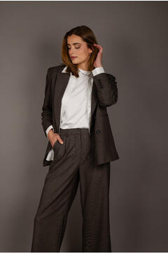 Inez Blazer Flannel power blazer