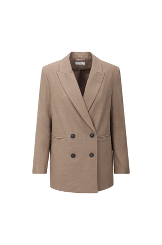 Inez Blazer Flannel power blazer