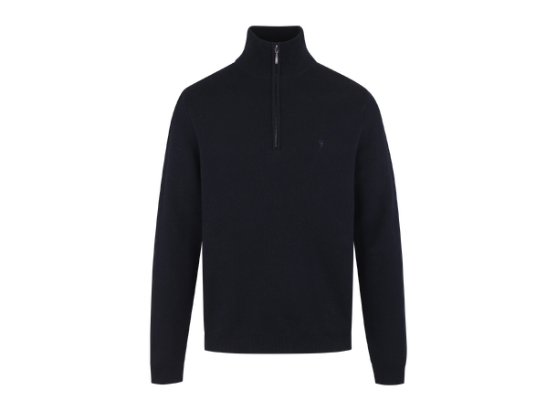 Jorge Half-zip Dark Navy XL Cotton knit half-zip 
