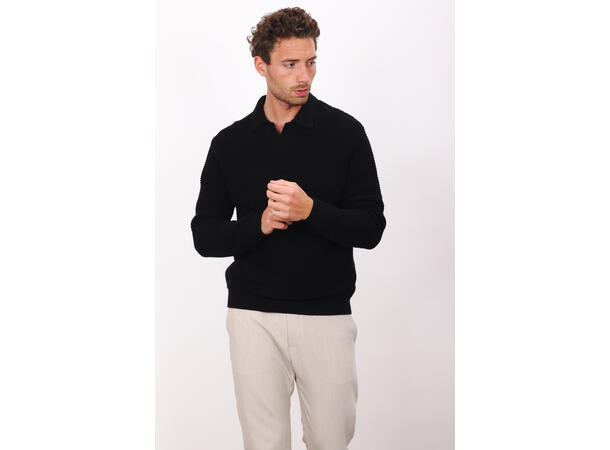 Julien Sweater Black M Structure knit sweater 
