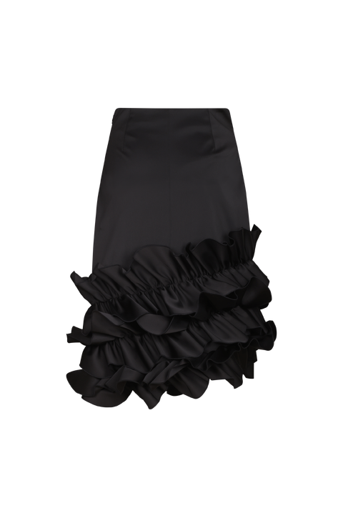 Juliet Skirt Satin ruffle skirt