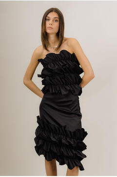 Juliet Skirt Satin ruffle skirt