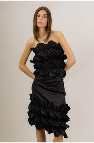 Juliet Skirt Satin ruffle skirt