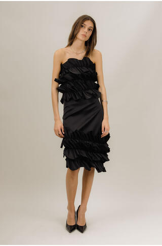 Juliet Skirt Satin ruffle skirt