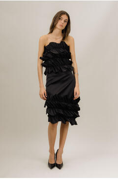 Juliet Skirt Satin ruffle skirt