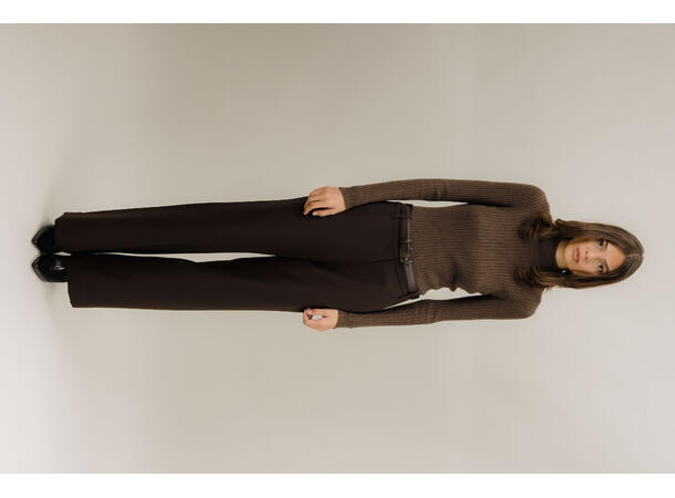 Lilli Pants Black Coffee 27-30 High waist, wide leg 