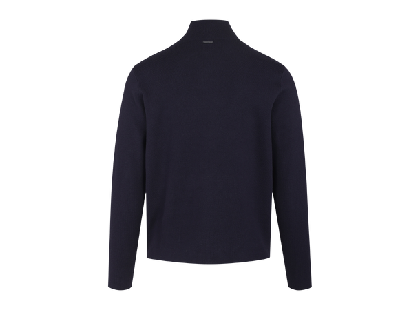 Nathan Cardigan Dark Navy XL Viscose knit 2-way zip cardigan 
