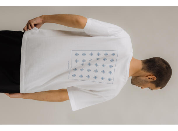 Northern Tee White Square M Graphic print tee 