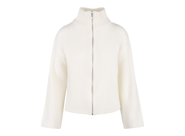 Pandora Cardigan Cream M Mohair zip wool cardigan 