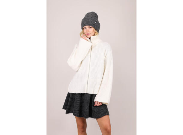 Pandora Cardigan Cream M Mohair zip wool cardigan 