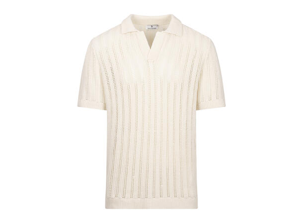 Perez Pique Cream L Heavy knit pointelle pique 